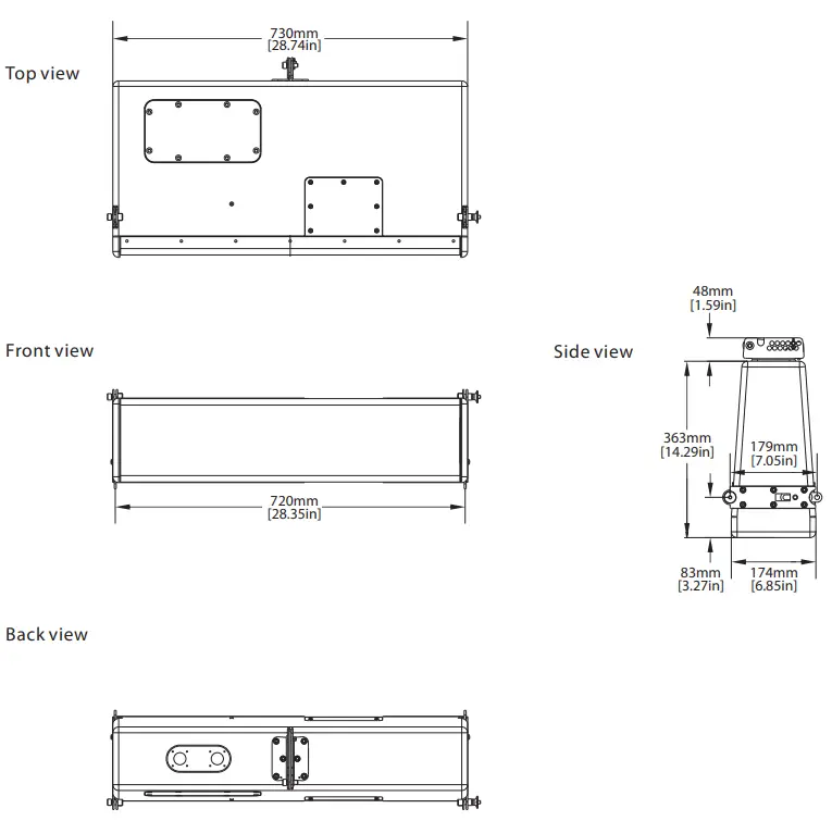 Beta Three R6 R Series 4 6 3 Way Full Range Medium Line Array System-fig17