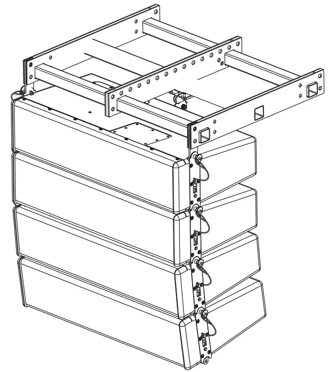Beta Three R6 R Series 4 6 3 Way Full Range Medium Line Array System-fig8