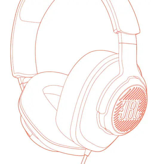 JBL Quantum 100 Wired Over-Ear Gaming Headphones