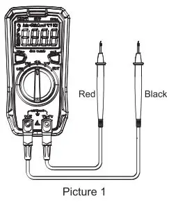 UNI-T Residential Multimeter User Manual - DC/AC Voltage Measurement