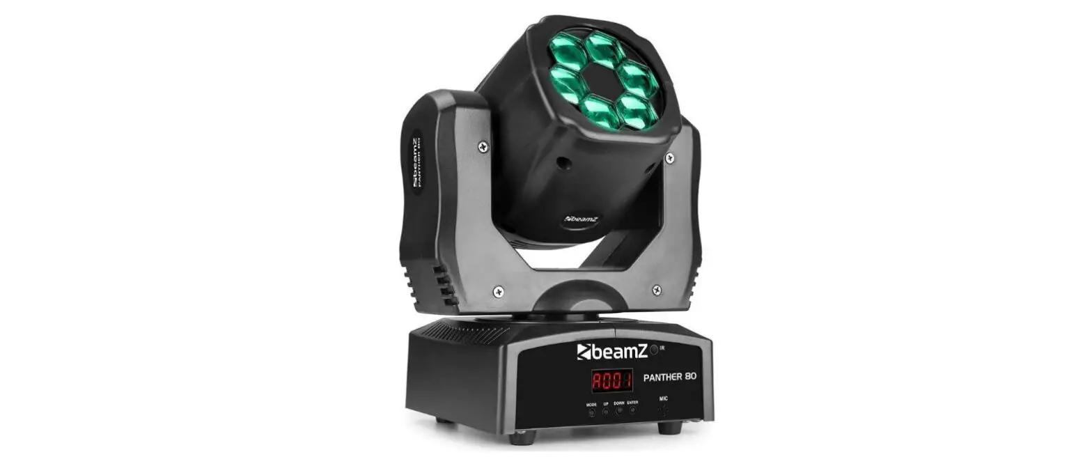 Beamz 80 Panther Led Moving Head With Rotating Lenses User Manual