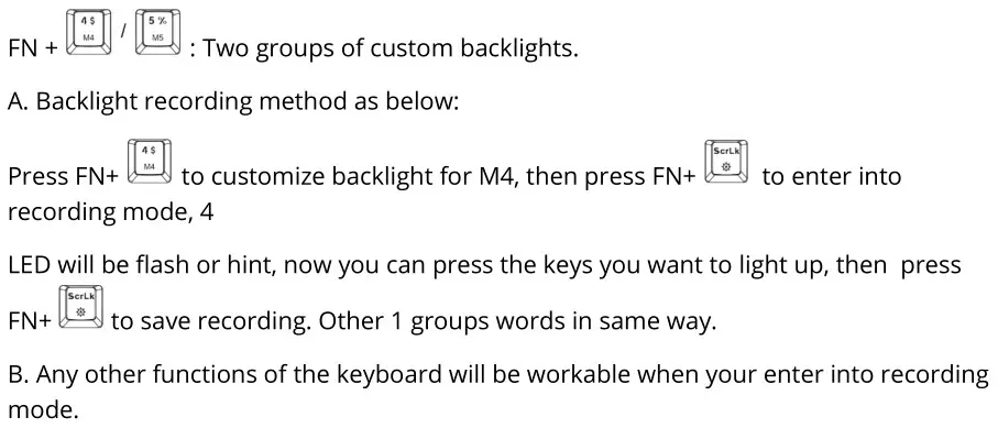HAVIT KB869L Wireless Keyboard - Backlight recording