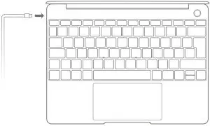 Charging your MateBook 13