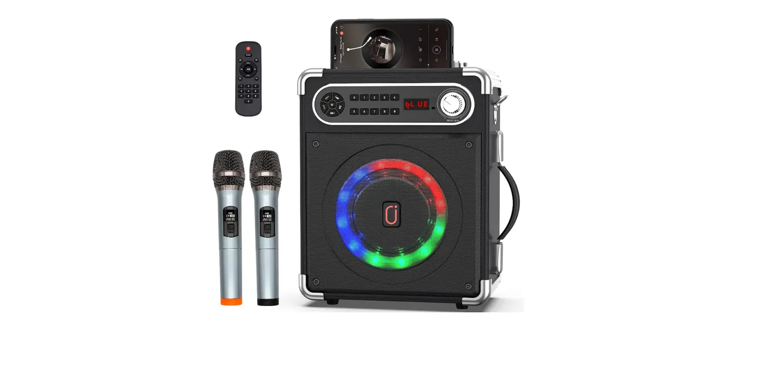 Jauyxian Bluetooth Speaker With Two Wireless Microphones, Portable Wireless Speaker-complete Features/instruction Guide