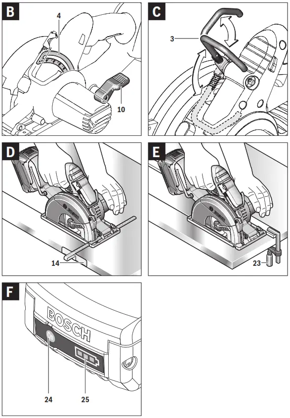 BOSCH GKM 18 V-LI Professional Cordless Circular Saw - fig2