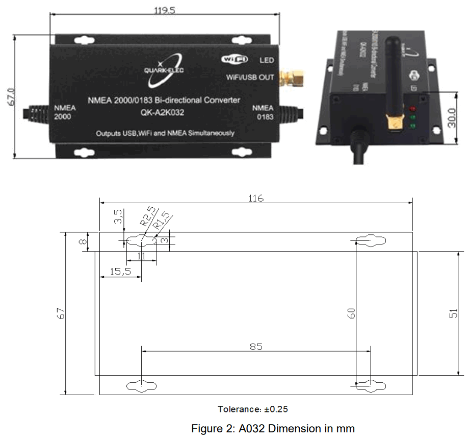 QUARK ELEC QK-A032 NMEA 2000 or 0183 Bi Directional Converter - 3