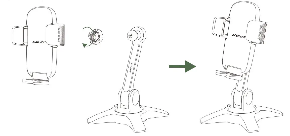 ACEFAST E10 Desktop Holder - Operating Instructions