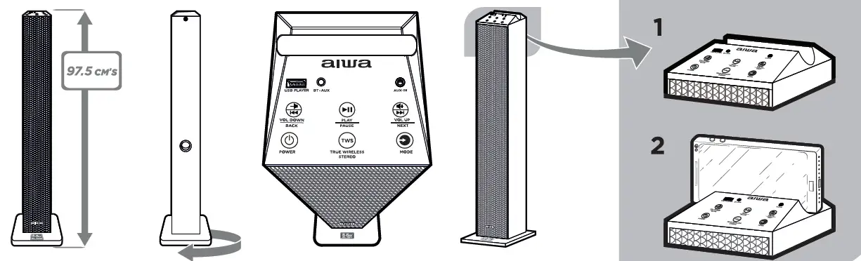 aiwa-TSBT-270WD-TWS-Sound-Tower-Speaker-fig-2