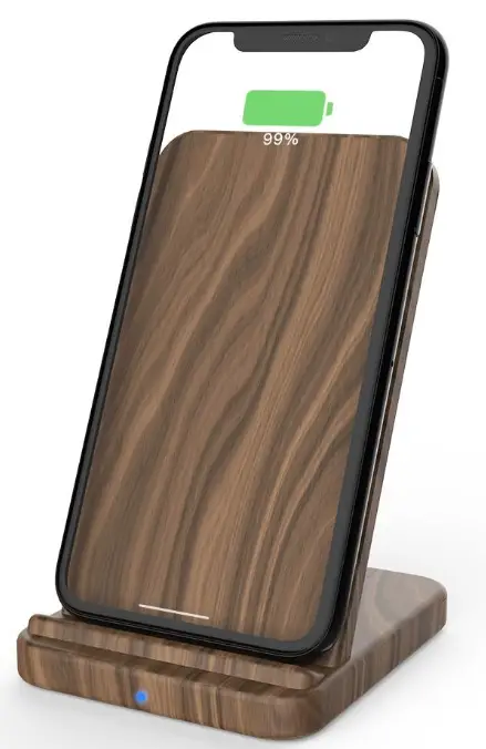 KEYSION 240505 Wood bracket wireless charging