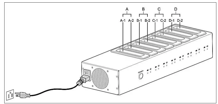 DURABOOK Z14I Rugged Laptop 8-Bay Battery Charger 6