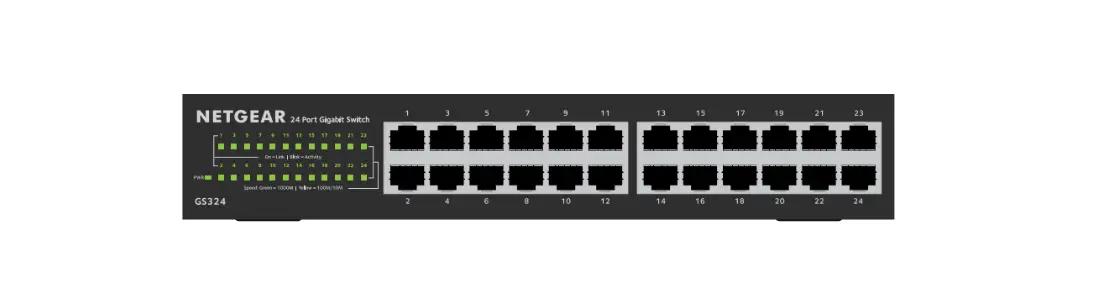 Netgear Gs324v2 24-port Gigabit Ethernet Unmanaged Switch Installation Guide