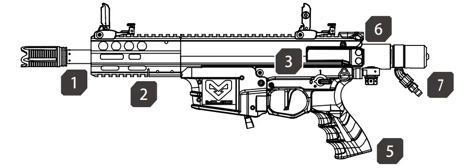 MILSIG M79 Series HPA Foam Dart Blaster - Figure 2