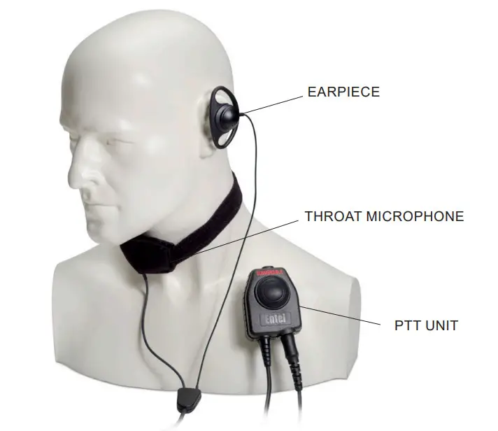 Entel CXR16 950 Throat Microphone - part