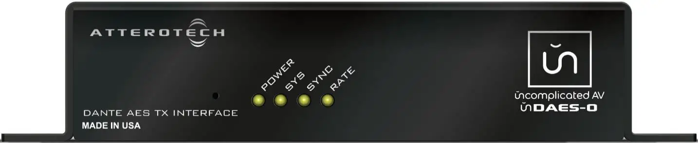 ATTEROTECH unDAES-O 4-Channel Dante to AES-EBU Interface