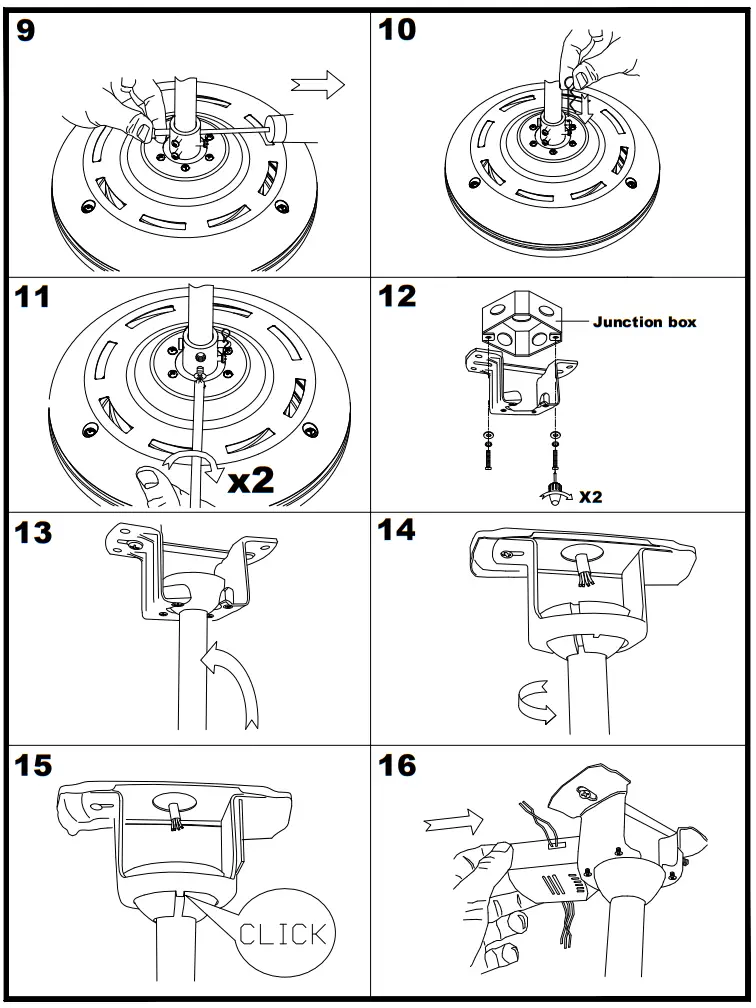 BANSA ROSE 5 Leaf Indoor Ceiling Fan - Figure 2