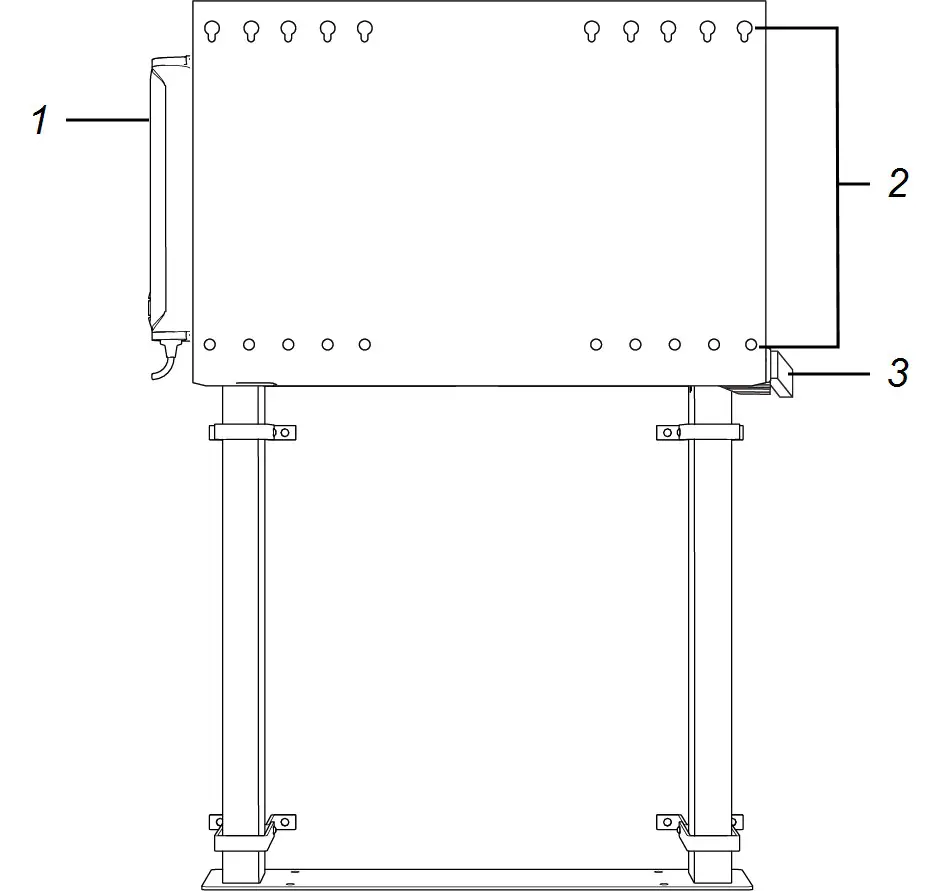 SMART WSE 410 Electric Height Adjustable Wall Stand - Components