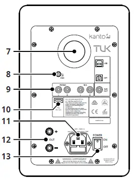Kanto CA-TUK Powered Speaker with Headphone Out 3