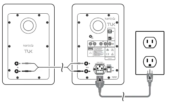 Kanto CA-TUK Powered Speaker with Headphone Out 5
