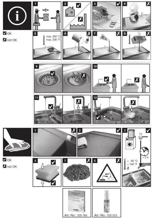 BLANCO 524251 Rattan 340-160 U Silgranit Jasmine - 2