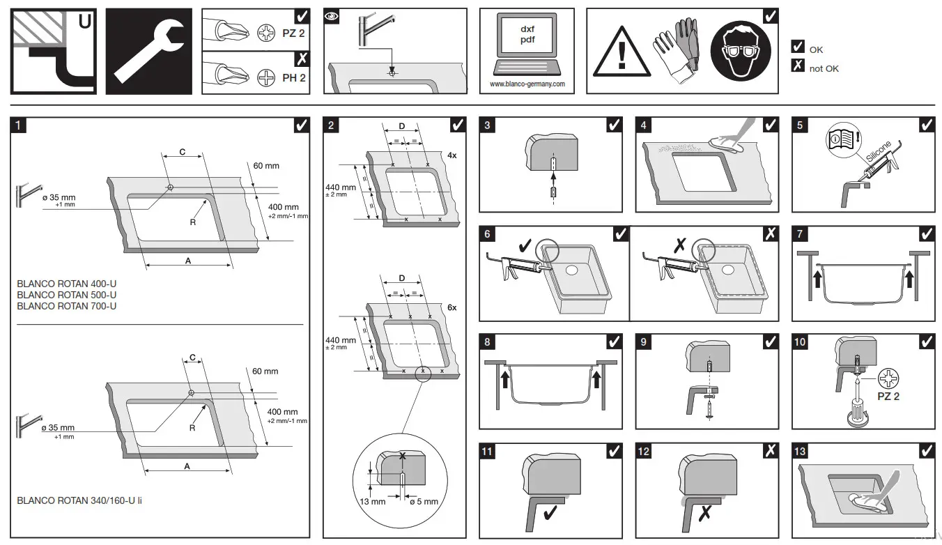 BLANCO 524251 Rattan 340-160 U Silgranit Jasmine - 3