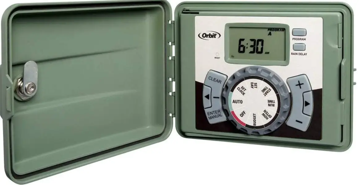 Orbit 57894 station outdoor swing panel sprinkler