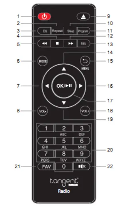 tangent Radio Fem Internet Radio DAB+-DAB-FM Radio CD player - Figure 4