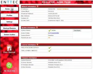 FIG 13 Web Interface