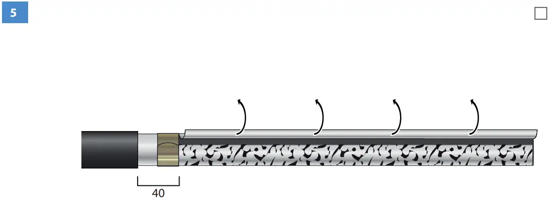 HOTHW1.2404L Heat Shrink Outdoor Term Wire connection