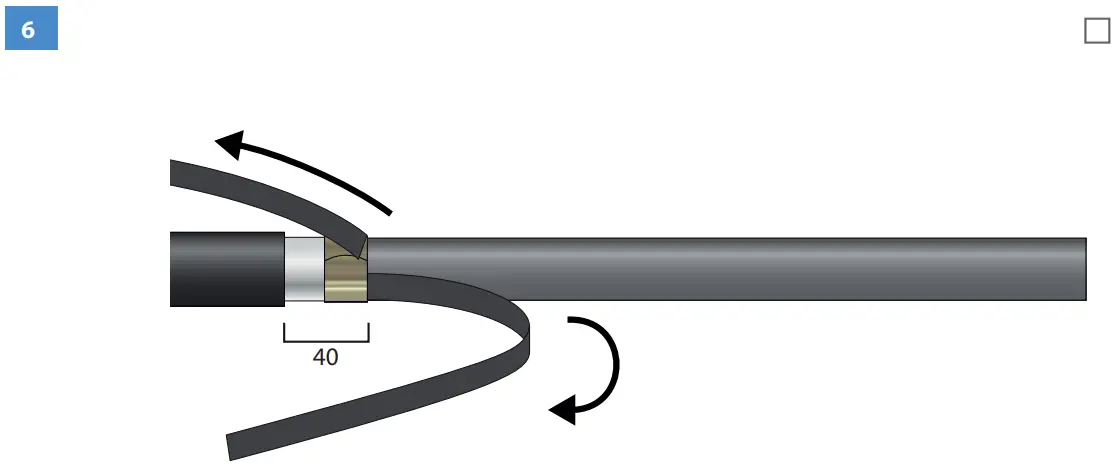 HOTHW1.2404L Heat Shrink Outdoor Term Wire connection