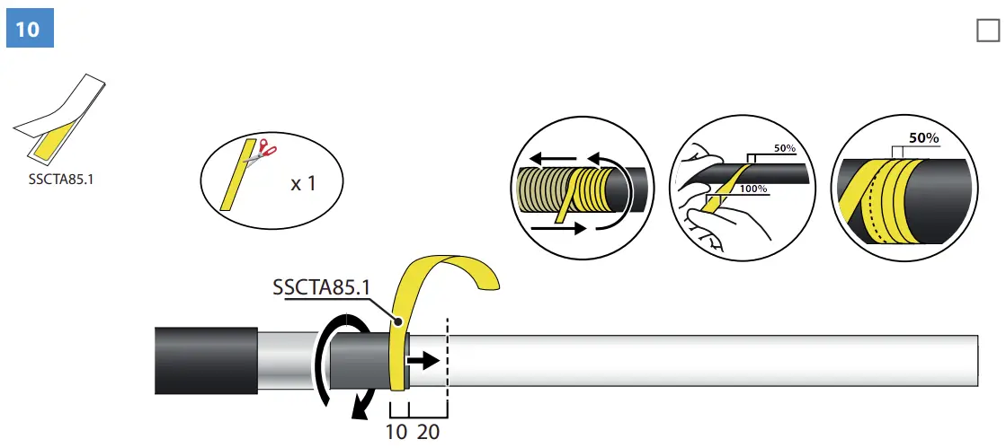 HOTHW1.2404L Heat Shrink Outdoor Term Wire connection