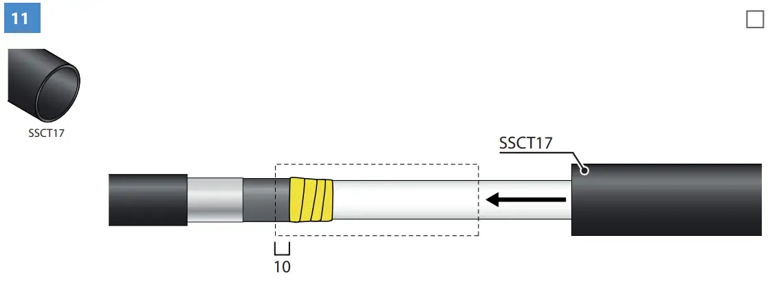 HOTHW1.2404L Heat Shrink Outdoor Term Wire connection