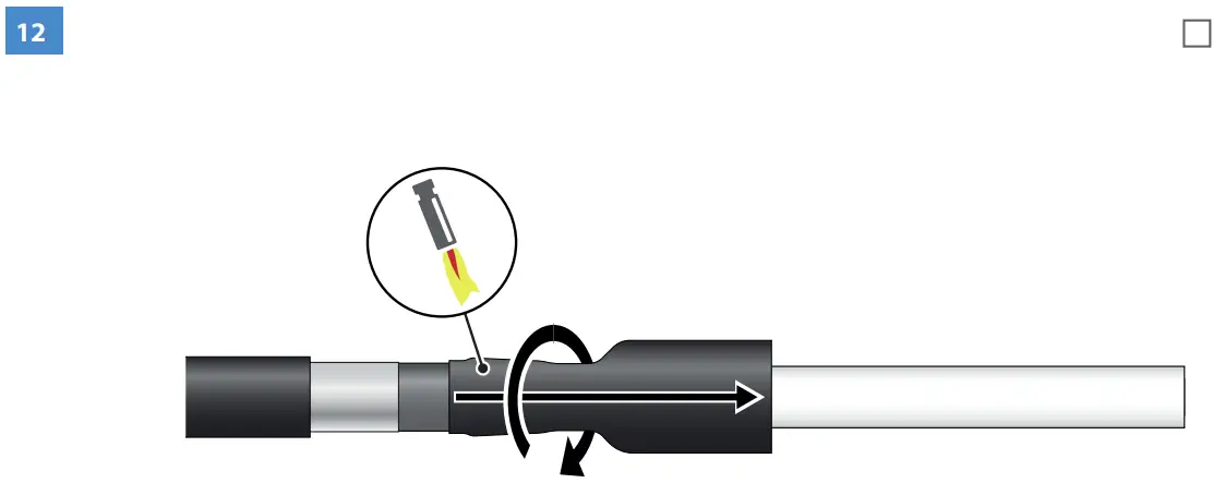 HOTHW1.2404L Heat Shrink Outdoor Term Wire connection