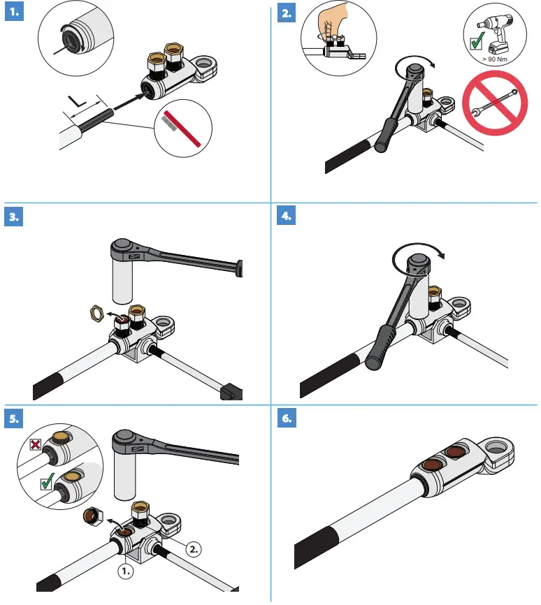 HOTHW1.2404L Heat Shrink Outdoor Term Wire connection