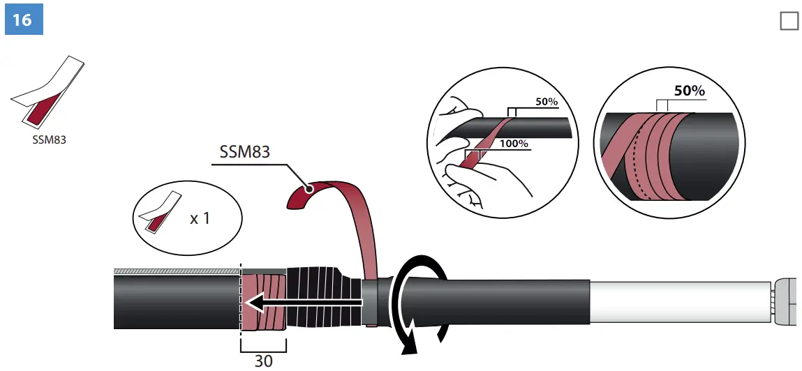 HOTHW1.2404L Heat Shrink Outdoor Term Wire connection