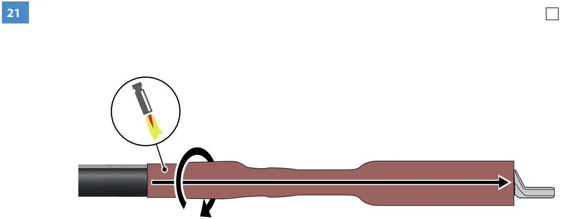 HOTHW1.2404L Heat Shrink Outdoor Term Wire connection