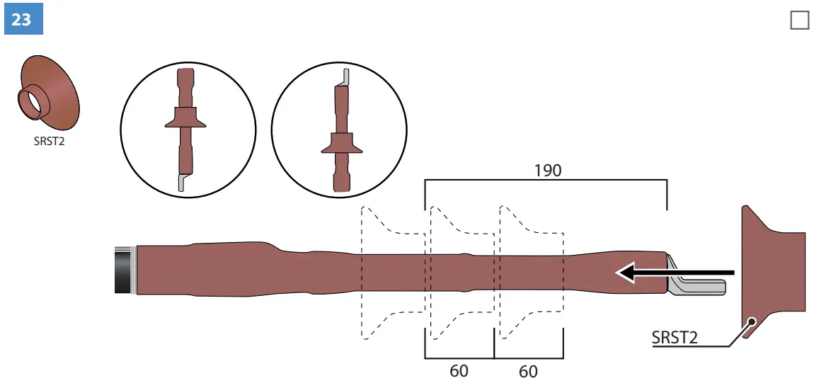 HOTHW1.2404L Heat Shrink Outdoor Term Wire connection