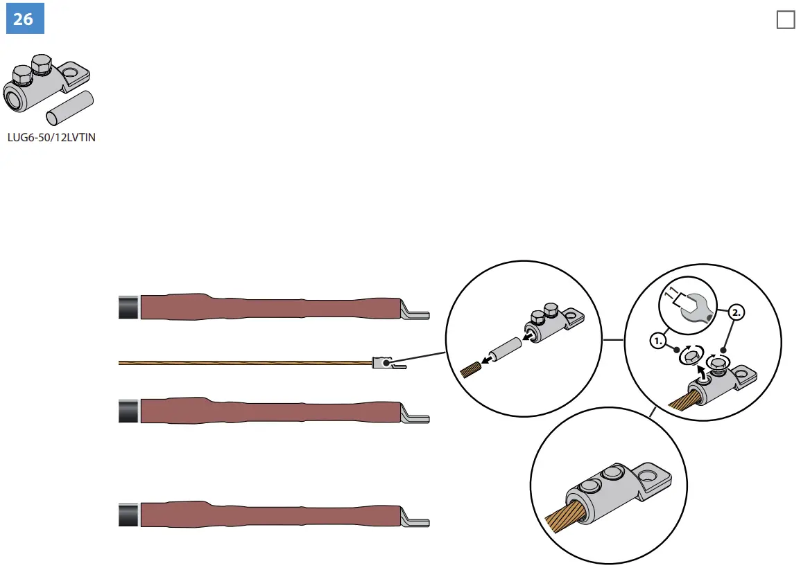 HOTHW1.2404L Heat Shrink Outdoor Term Wire connection