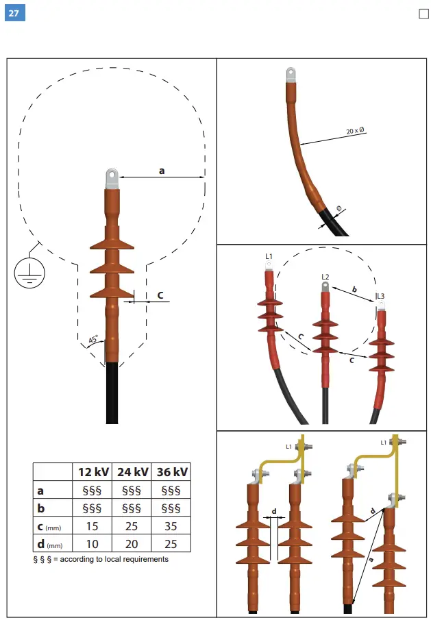 HOTHW1.2404L Heat Shrink Outdoor Term Wire connection