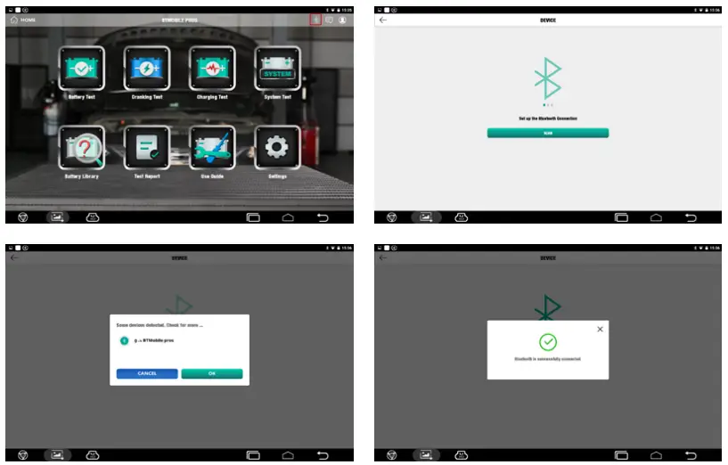 TOPDON BT Mobile Pros 12V Wireless Battery and System Tester - Battery Test