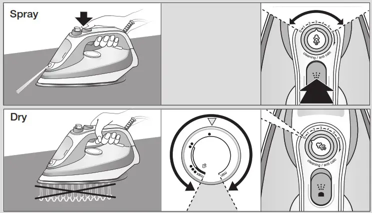 BRAUN TS 7 Pro Steam Iron - Steam Options 2