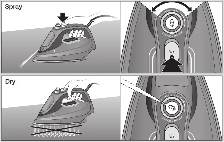 BRAUN TS 7 Pro Steam Iron - Steam Options 4