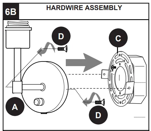 allen roth WS65 1BNK Donaham 1 Light Matte Black Transitional Wall Sconce-fig9