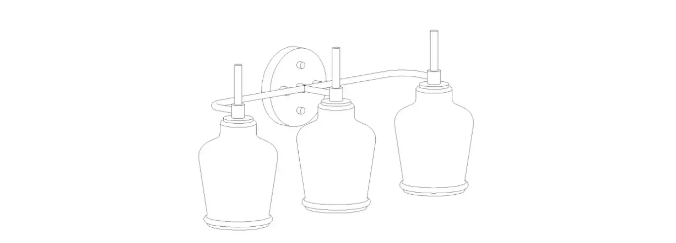 Zevni A04782w3 Dennie 20-inch 3-light Black Transitional Vanity Light Installation Guide