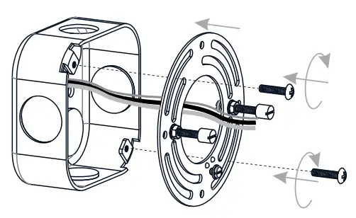 QUOIZEL LOM8411ABA Hardwired Outdoor Wall Lantern Sconce - Backplate