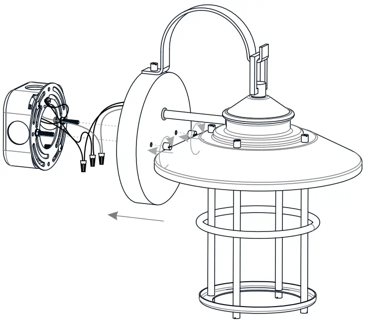 QUOIZEL LOM8411ABA Hardwired Outdoor Wall Lantern Sconce - Fixture Body