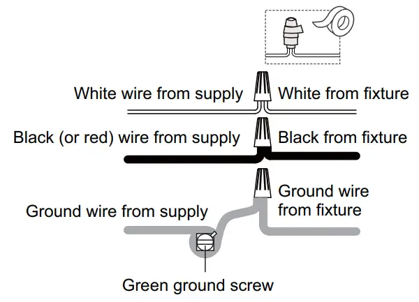 QUOIZEL LOM8411ABA Hardwired Outdoor Wall Lantern Sconce - Wiring