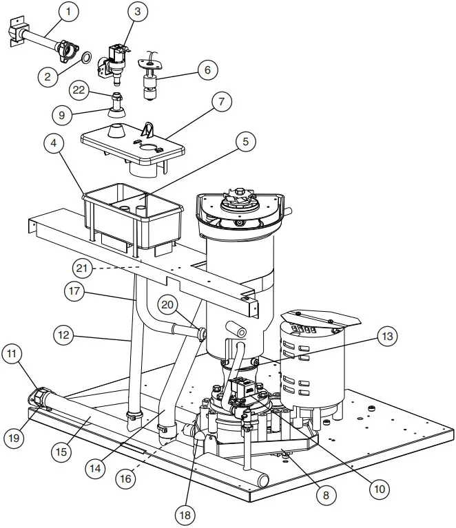 HOSHIZAKI FD 1002MRJ C Ice Maker Cubelet Style 22 Inch W - Water Circuit