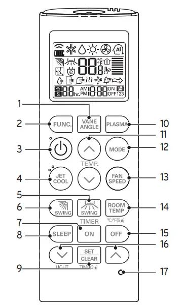 LG Air Conditioner - remote