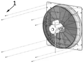 CANARM GSF Series Galvanized Shutter Fan A1