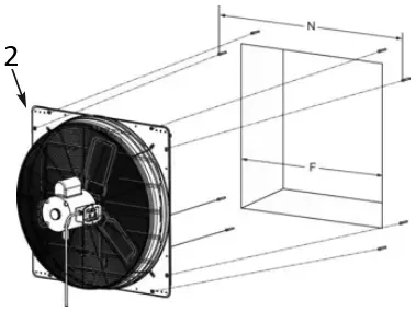 CANARM GSF Series Galvanized Shutter Fan A2